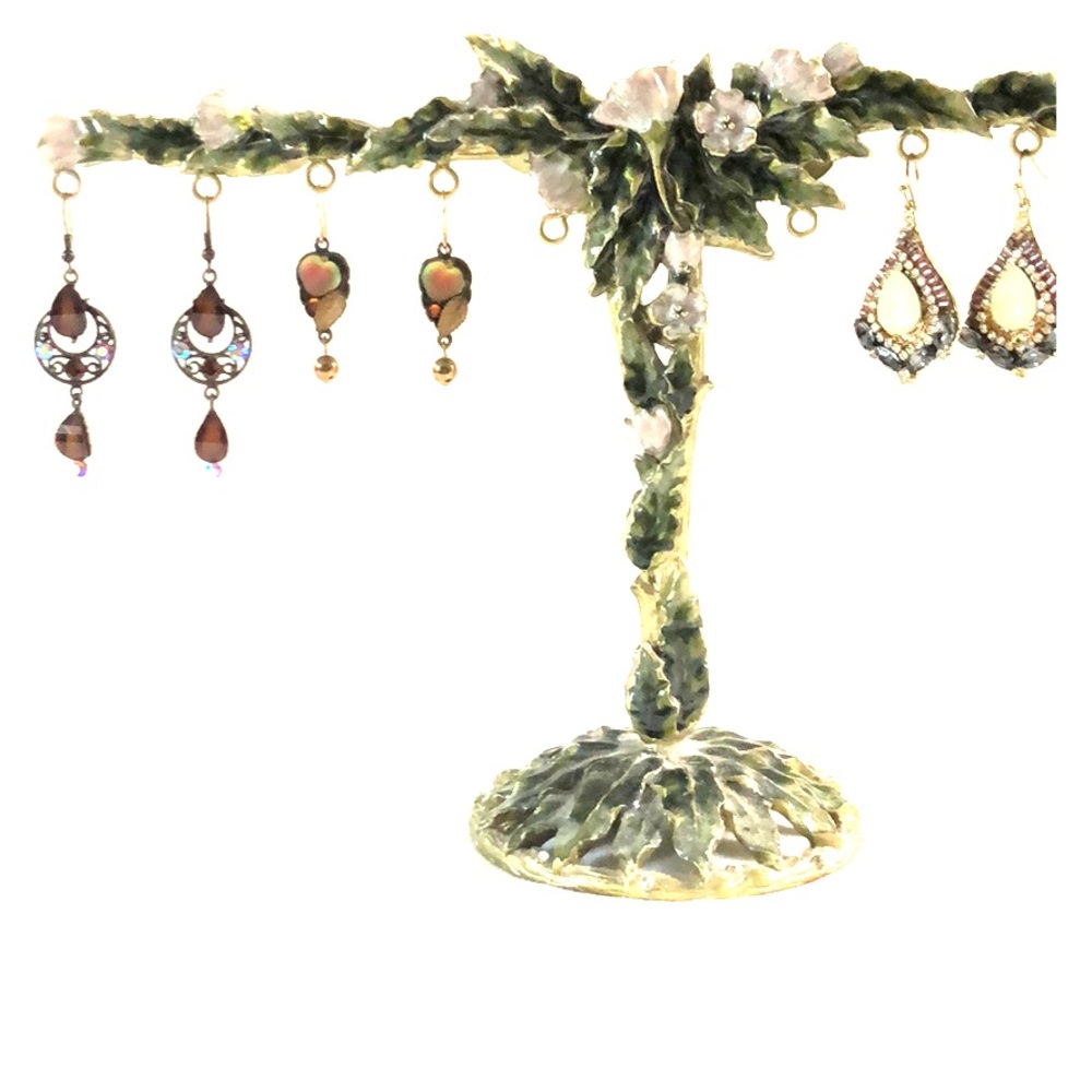 Set of three pair of costume earrings.